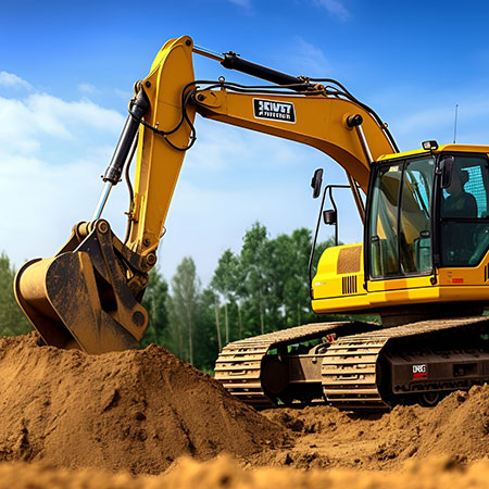 Earthmoving and site work machinery